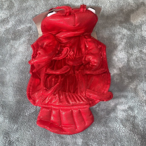 Size Small Pet Halloween Costume Red Lobster Dog Cat Celebrate New - Picture 3 of 4